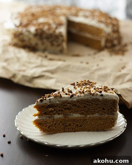 Pumpkin Cake with Cream Cheese Frosting