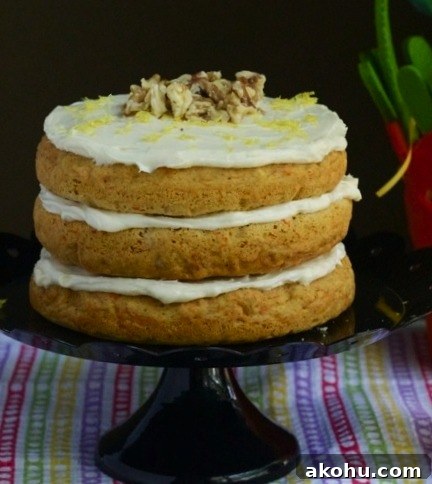 Carrot Cake with Lemon Frosting