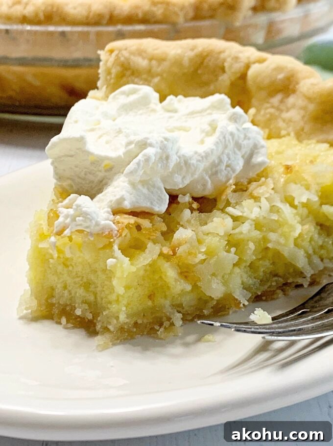Coconut Custard Pie.