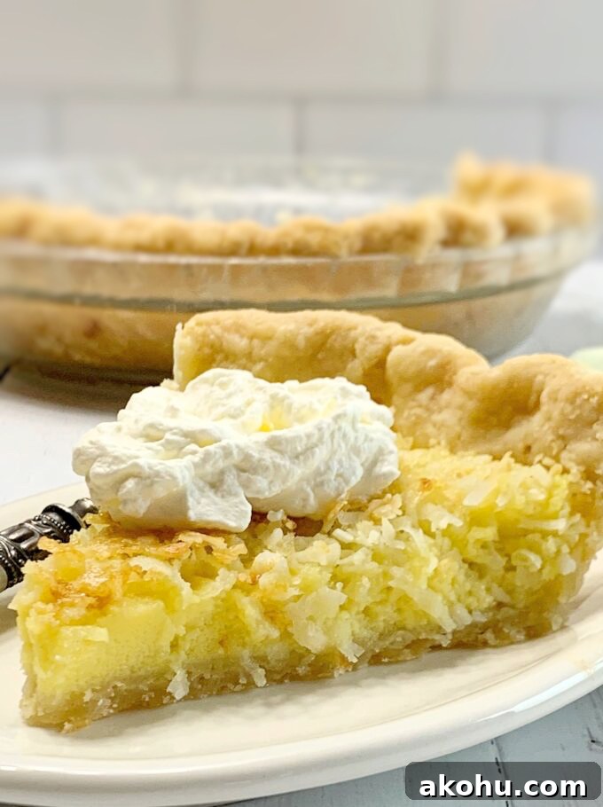 Coconut Custard Pie.
