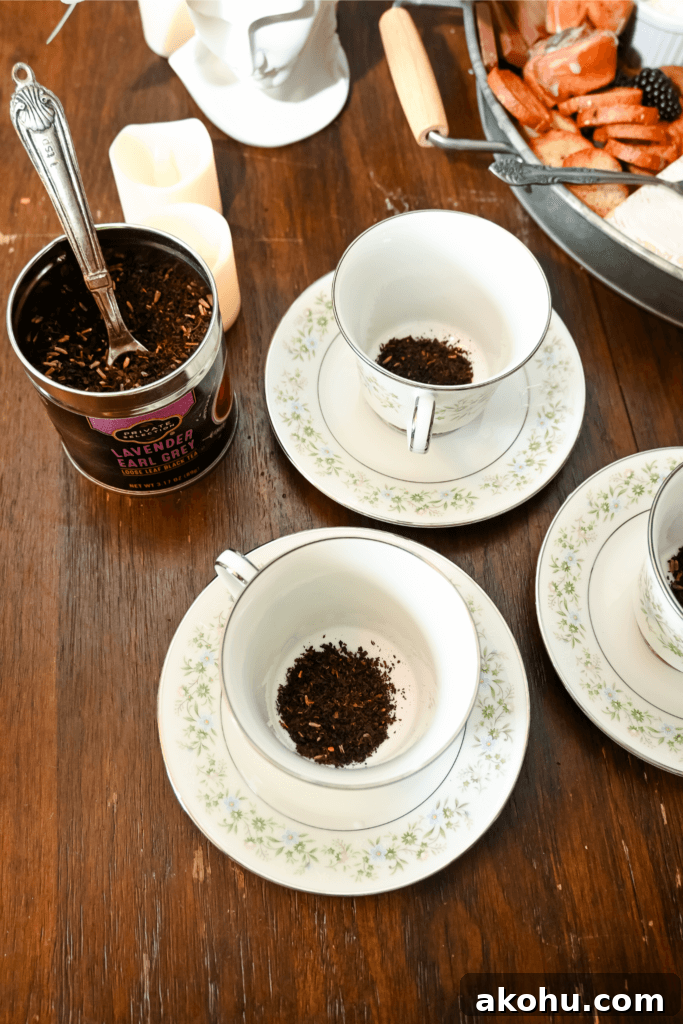 Adding the tea before reading tea leaves for the tortured poets department party