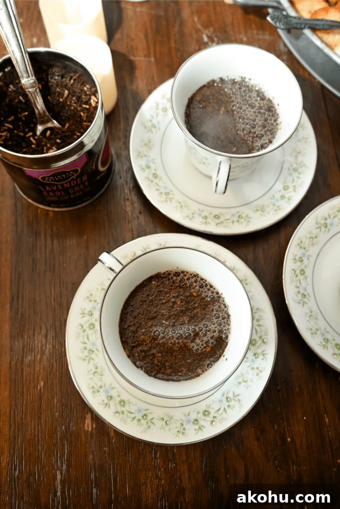 Steeping the tea before reading tea leaves for the tortured poets department party