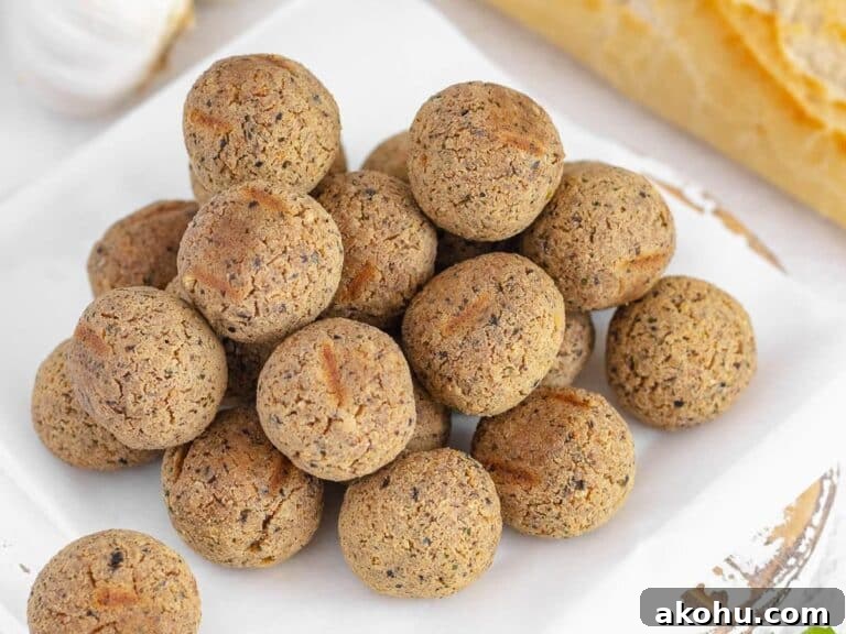 oven baked tofu meatballs