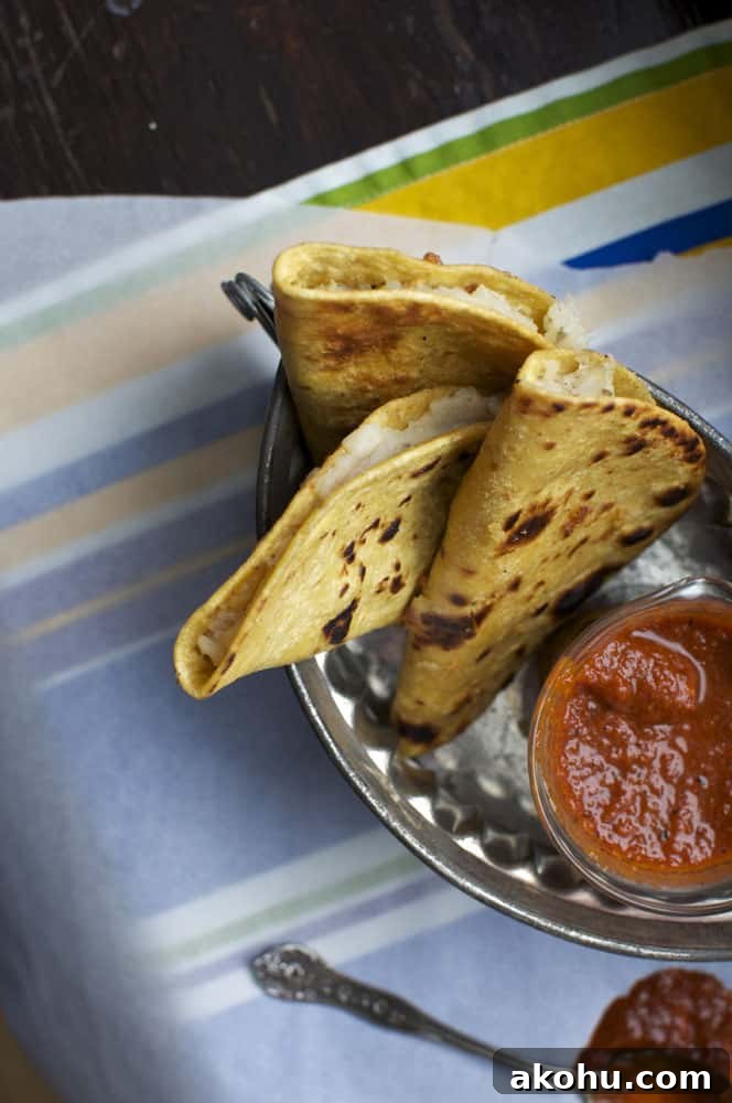 Crispy Potato Tacos with Guajillo Orange Salsa Recipe 2 Potato Tacos with Guajillo-Orange Salsa {Dairy Free, Gluten Free}