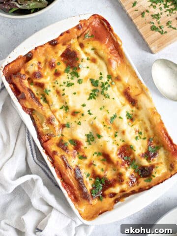 Spinach ricotta cannelloni.