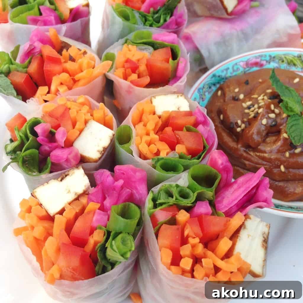 rainbow spring rolls 