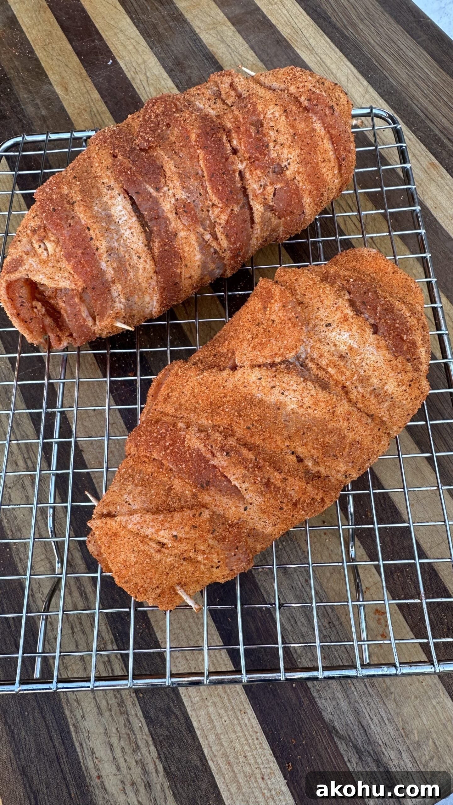Stuffed Chicken Breast wrapped in bacon