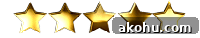 5 golden stars for rating recipes