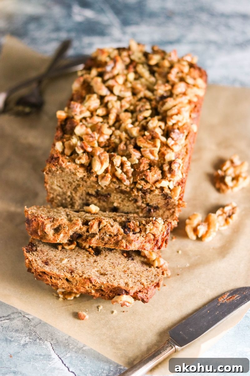 paleo chocolate banana bread