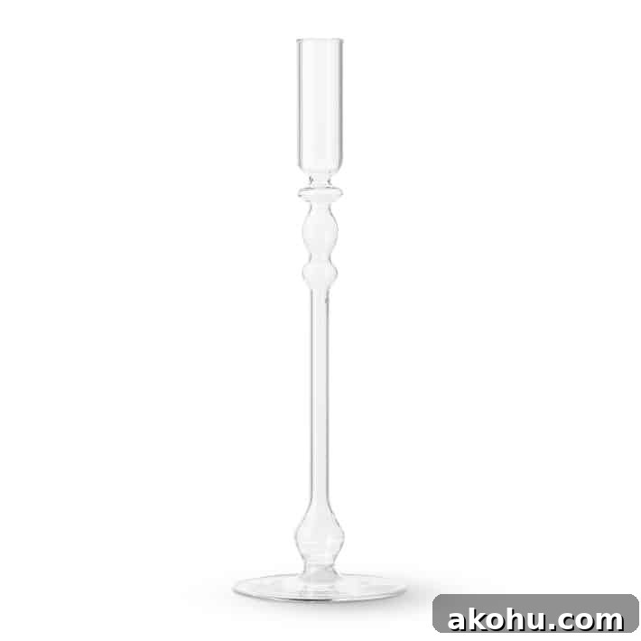 hollow glass, our luminous candle holder from williams sonoma
