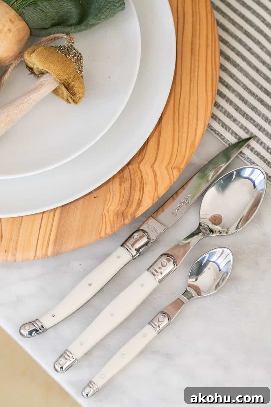 Jean Dubost Laguiole Flatware Set from Williams Sonoma 