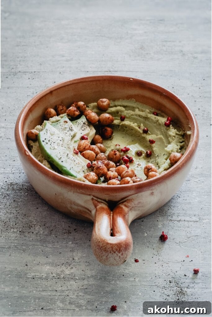 Hummus di avocado