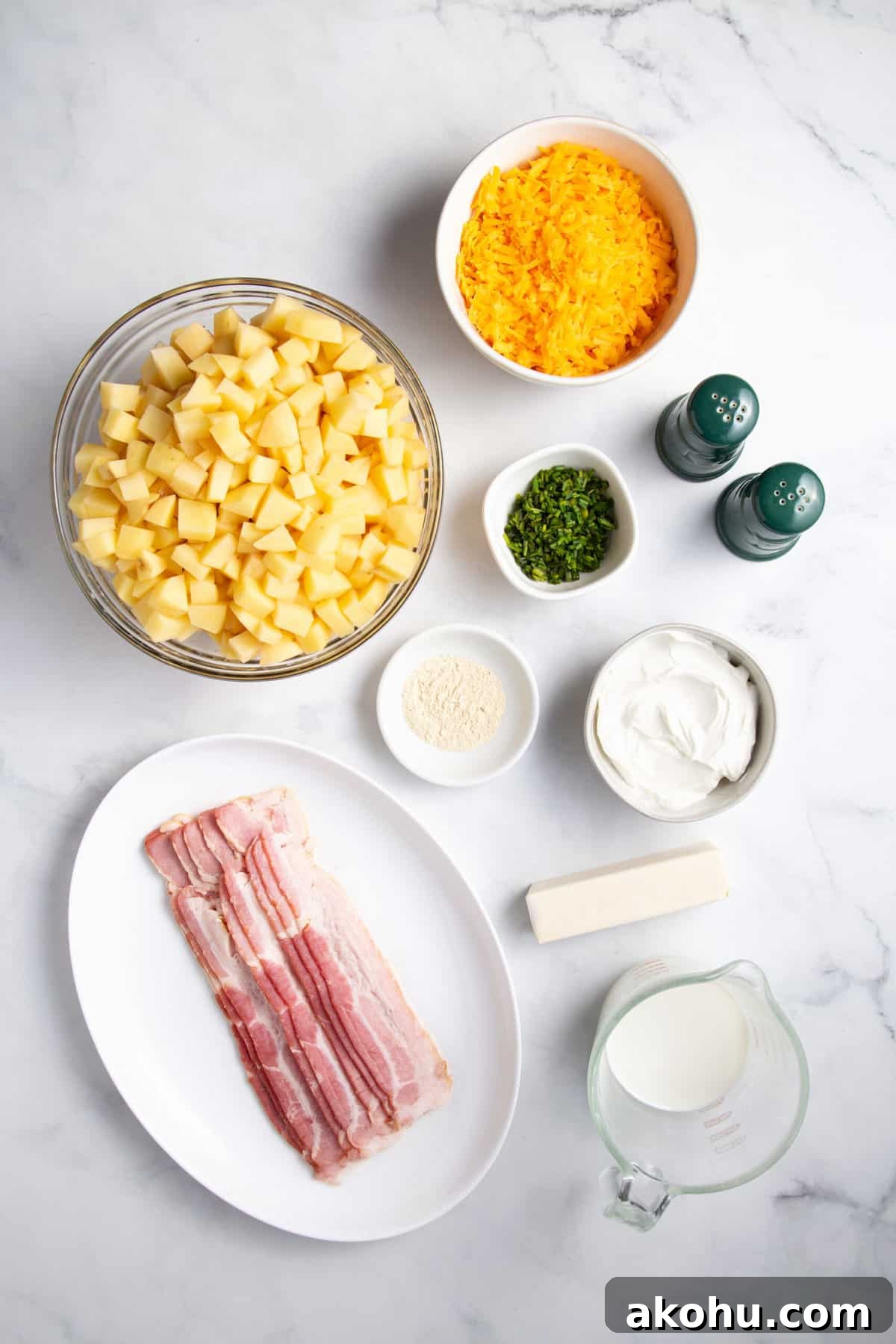 Ultimate Loaded Mashed Potatoes Recipe: Creamy, Cheesy Comfort Side 4 ingredients to make loaded mashed potatoes
