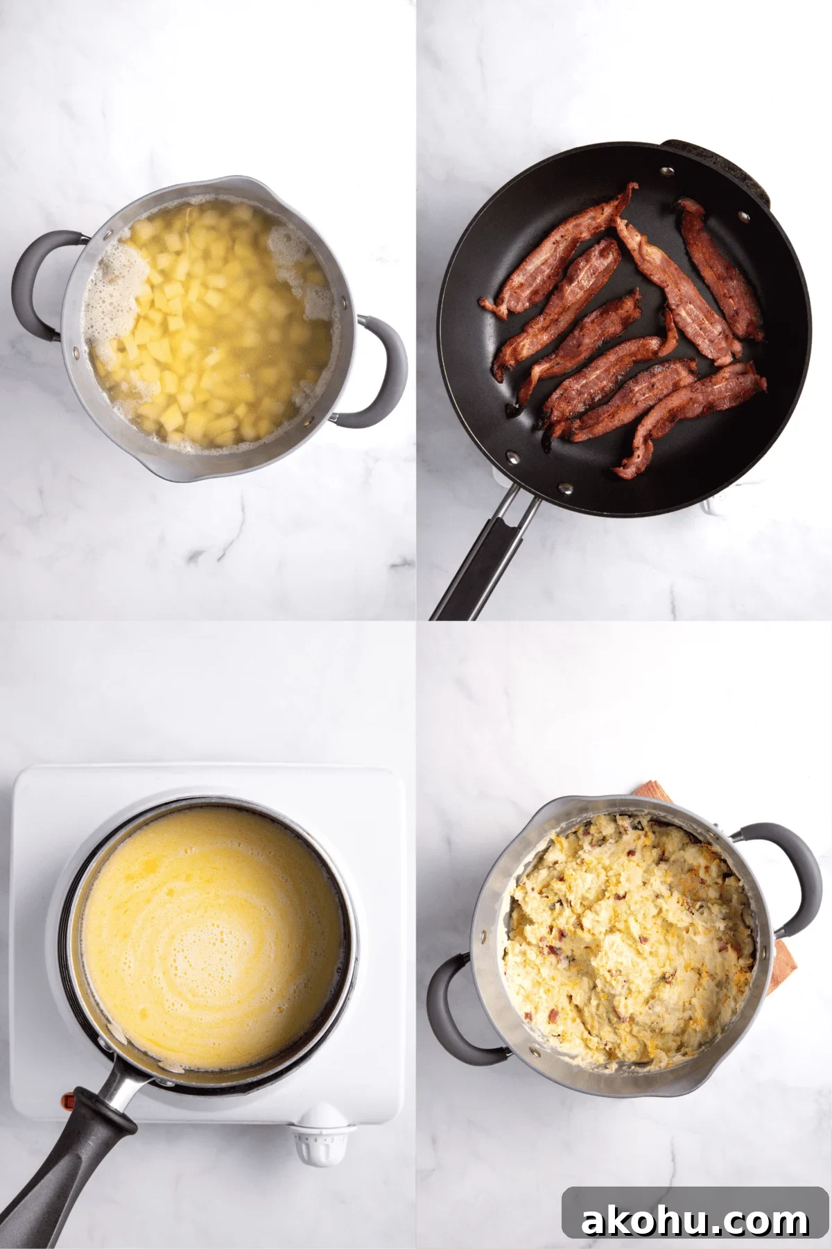 Ultimate Loaded Mashed Potatoes Recipe: Creamy, Cheesy Comfort Side 5 steps to make loaded mashed potatoes