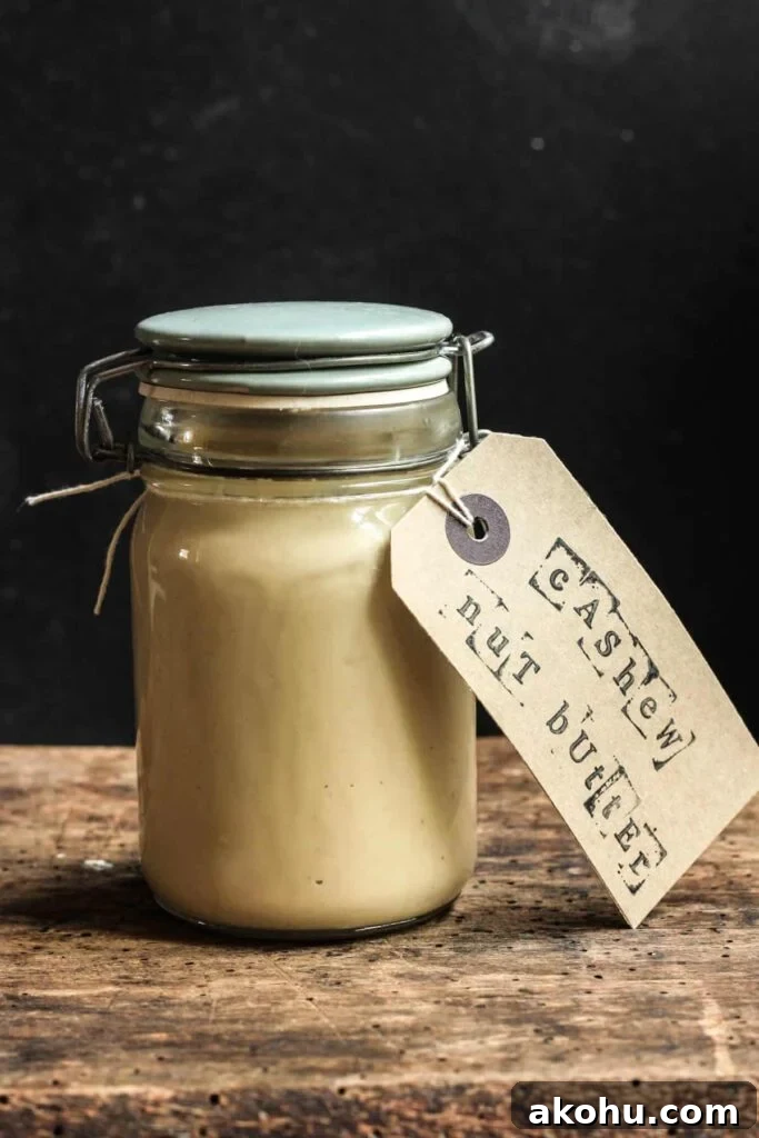 Oil-Free Homemade Cashew Butter Recipe — Smooth & Creamy 2 jar of cashew butter