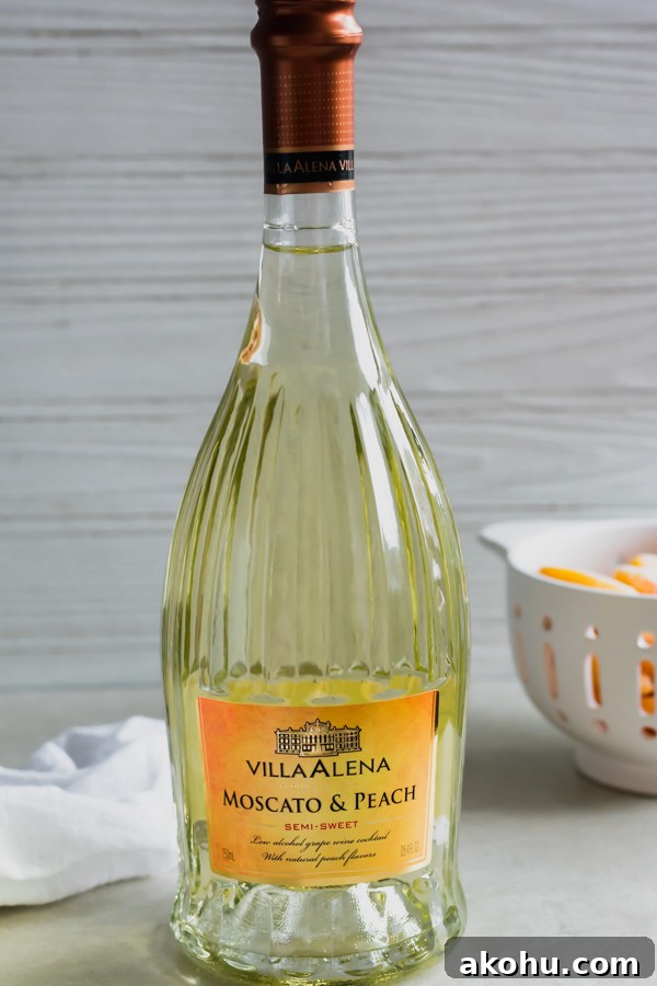 Peach Moscato Wine