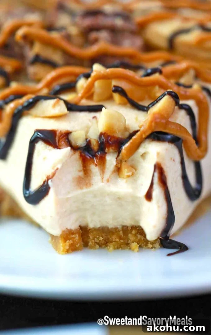 Decadent Peanut Butter Pie Recipe with Chocolate Crust 7 peanut butter pie slice