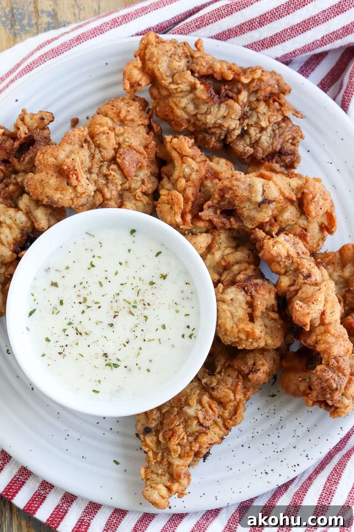 crispy fried venison steak pieces