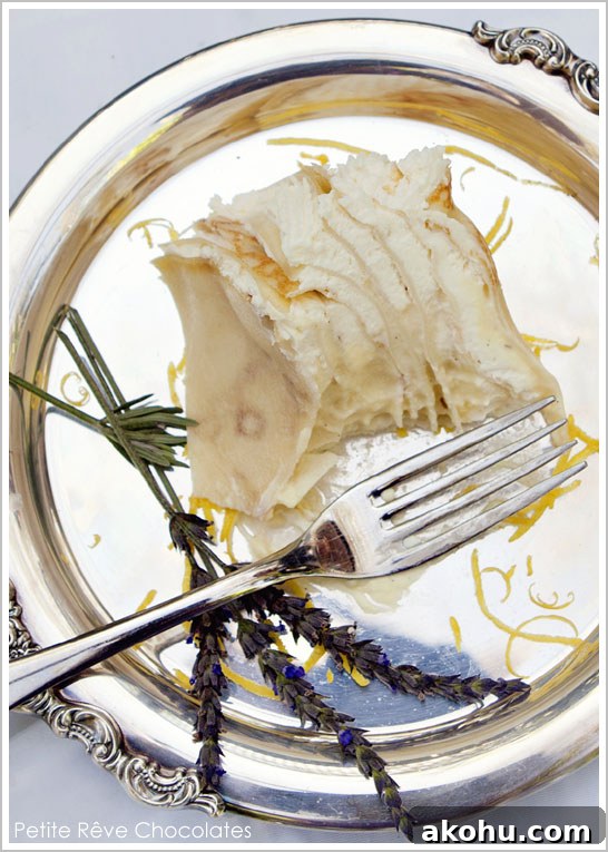 300 Layer Crepe Cake by Petite Rêve Chocolates