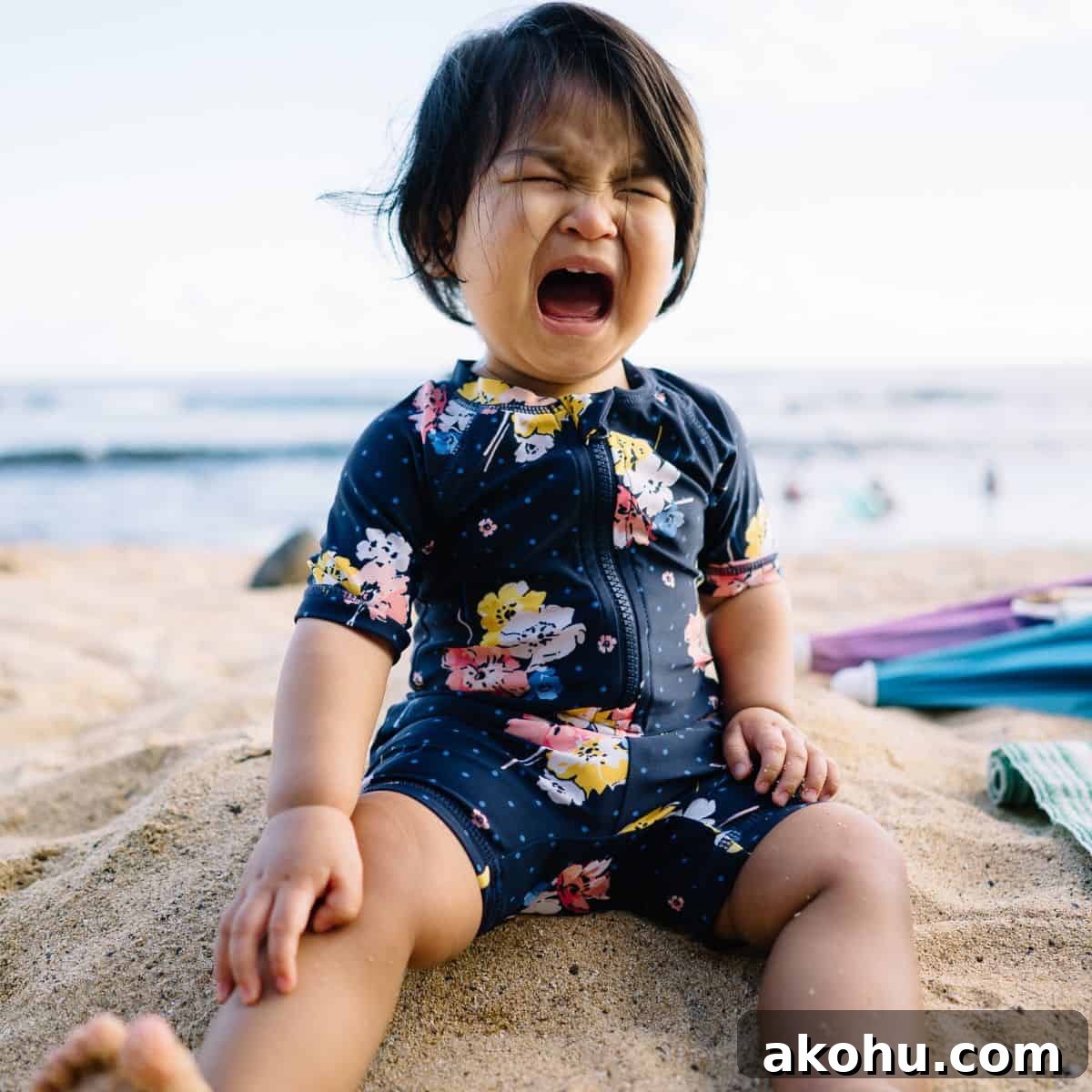 What Causes Picky Eating in Kids — and How to Fix It 6 Toddler crying in sand on beach