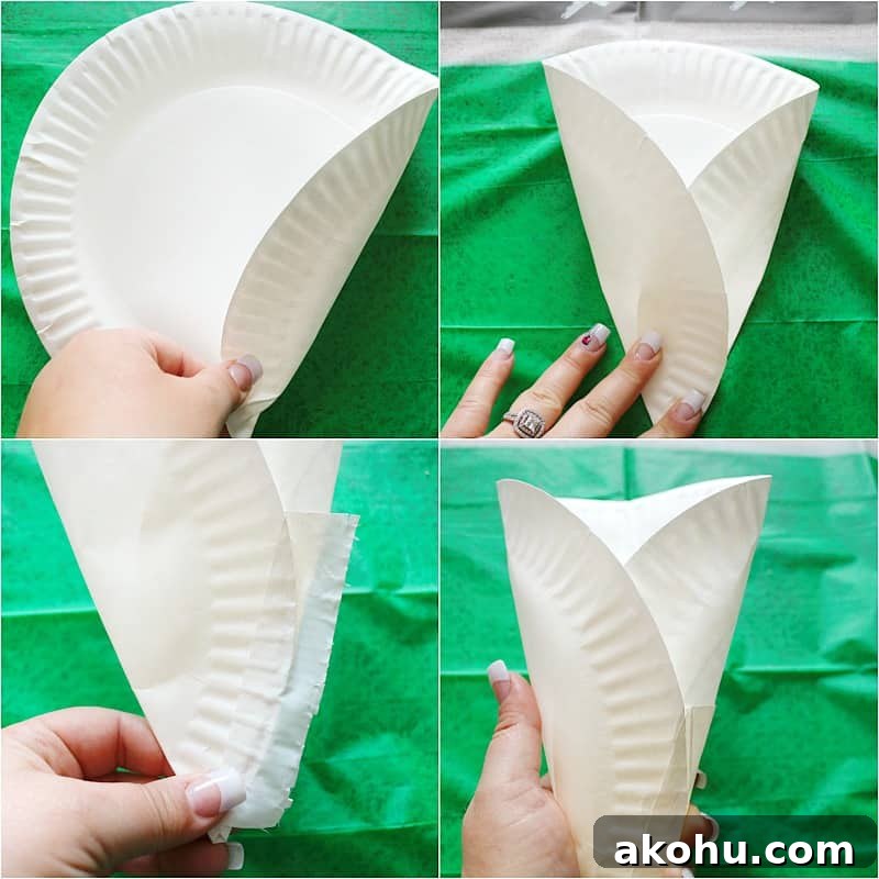 Game Day Snack Cups Made from Paper Plates: Simple DIY Tutorial 6 DIY Paper Plate Snack Cups