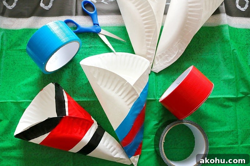 Game Day Snack Cups Made from Paper Plates: Simple DIY Tutorial 7 DIY Paper Plate Snack Cups