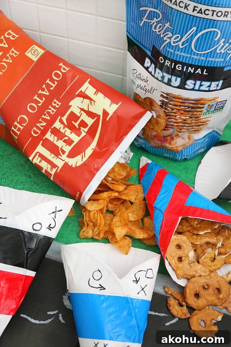 Game Day Snack Cups Made from Paper Plates: Simple DIY Tutorial 8 Diy Paper Plate Snack Cups