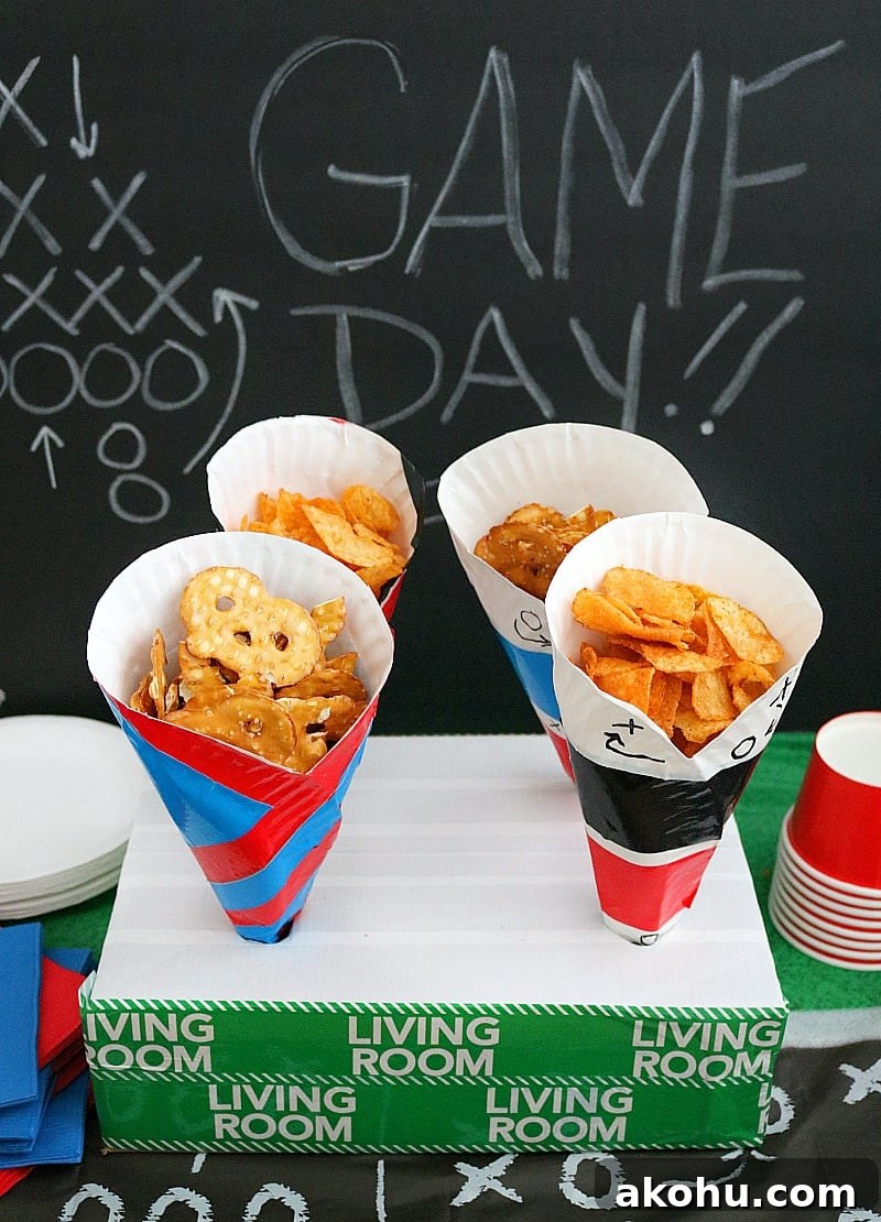 Game Day Snack Cups Made from Paper Plates: Simple DIY Tutorial 9 DIY Paper Plate Snack Cups