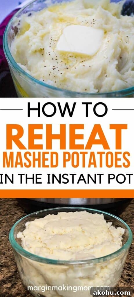 Reheat Mashed Potatoes in an Instant Pot: Quick, Moist Results 7 glass Pyrex dish full of mashed potatoes with butter melting on top
