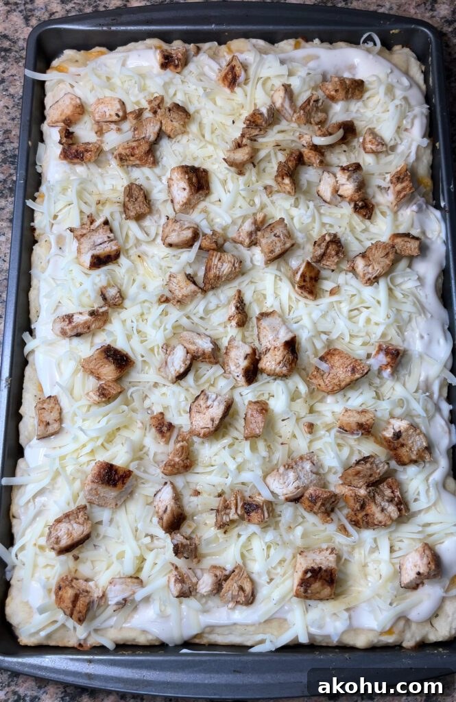 Chicken Bacon Alfredo Pizza on Cheddar Bay Biscuit Crust 16 img 7222 15