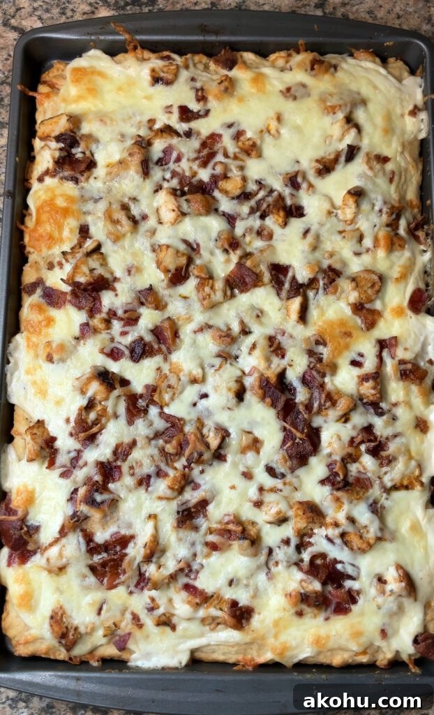 Chicken Bacon Alfredo Pizza on Cheddar Bay Biscuit Crust 19 Chicken Bacon Alfredo Pizza on Cheddar Bay Biscuit Crust