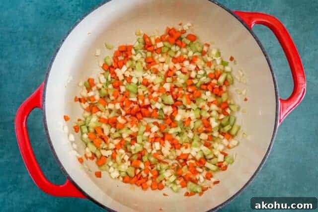 cooking vegetables for short rib bolognese