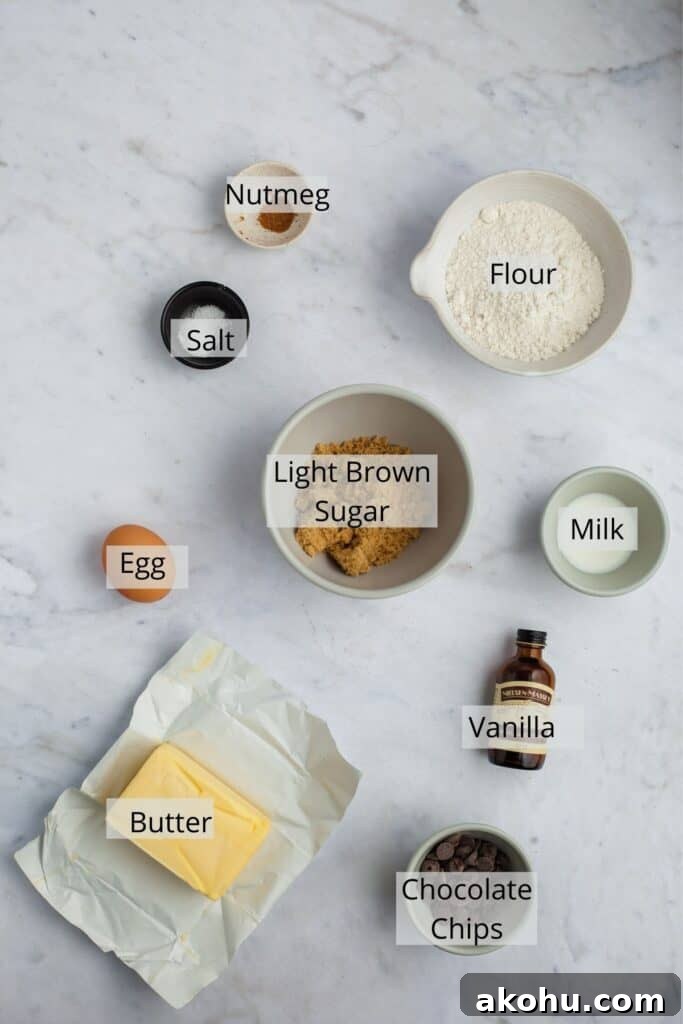 Chocolate chip crust ingredients