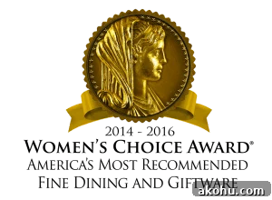 Women's Choice Award - America's Most Recommended Fine Dining & Giftware