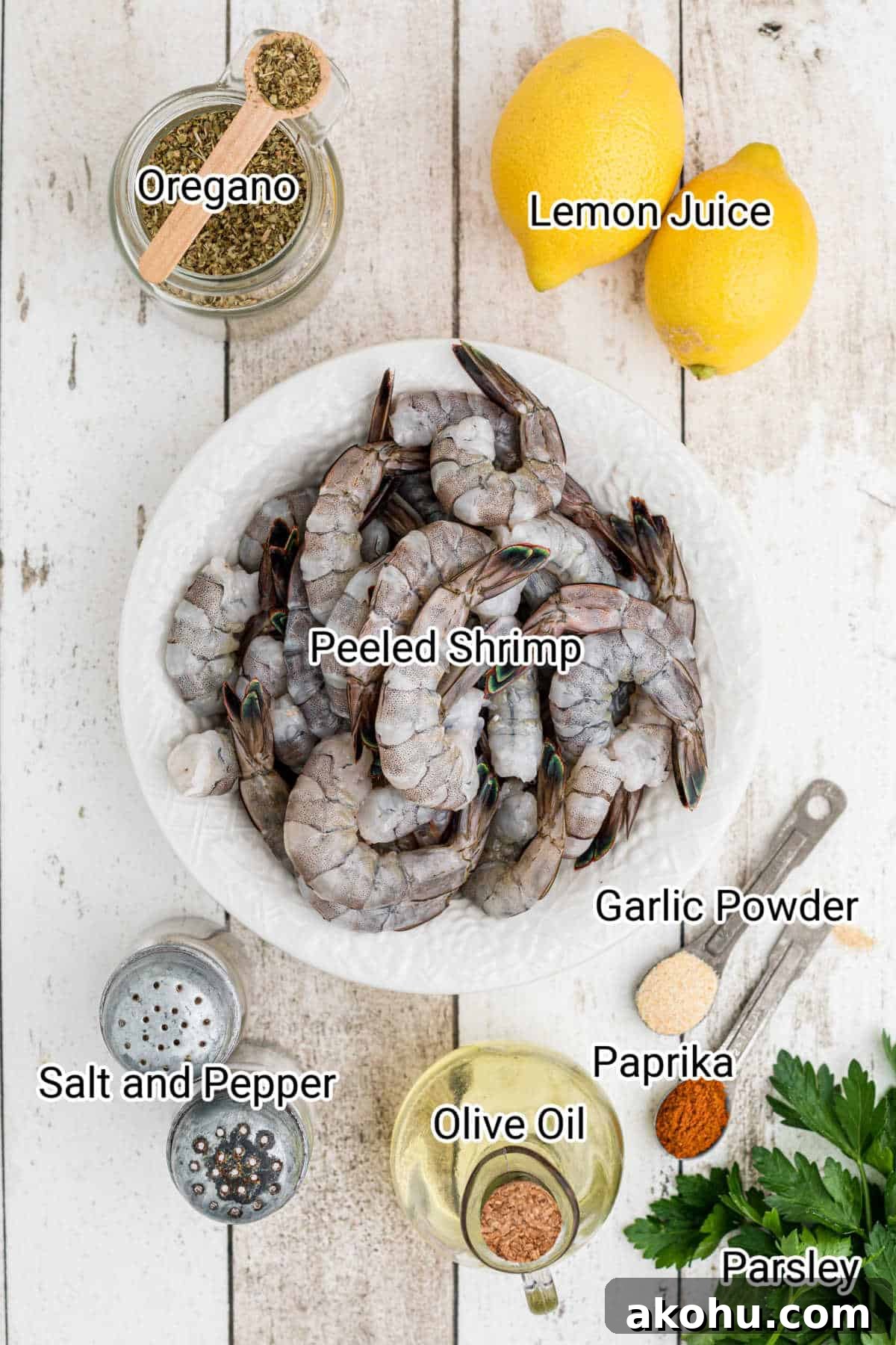 Texas Roadhouse-Style Garlic Grilled Shrimp Recipe 3 texas roadhouse grilled shrimp ingredients all laid out