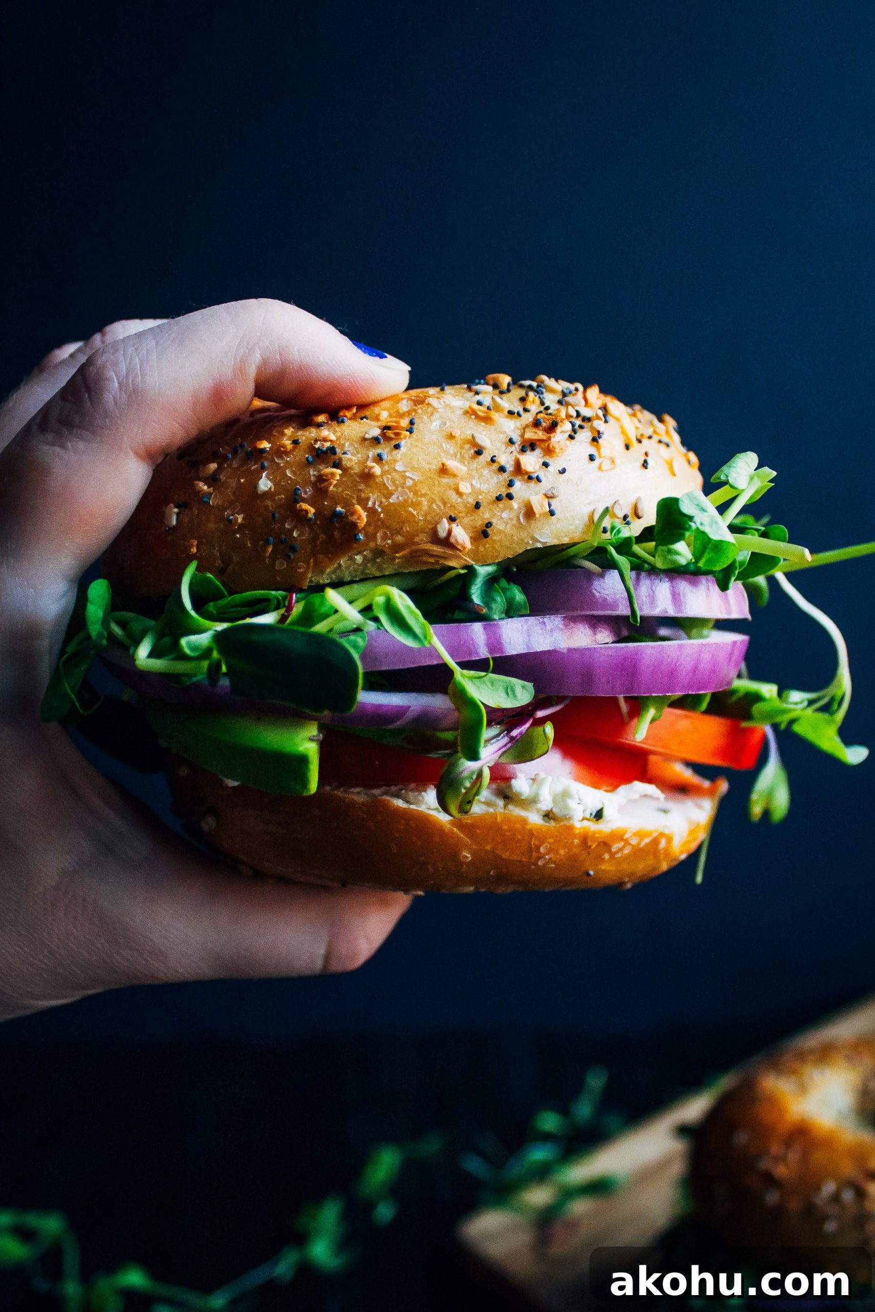 The Ultimate Vegan Bagel Sandwich | Well and Full