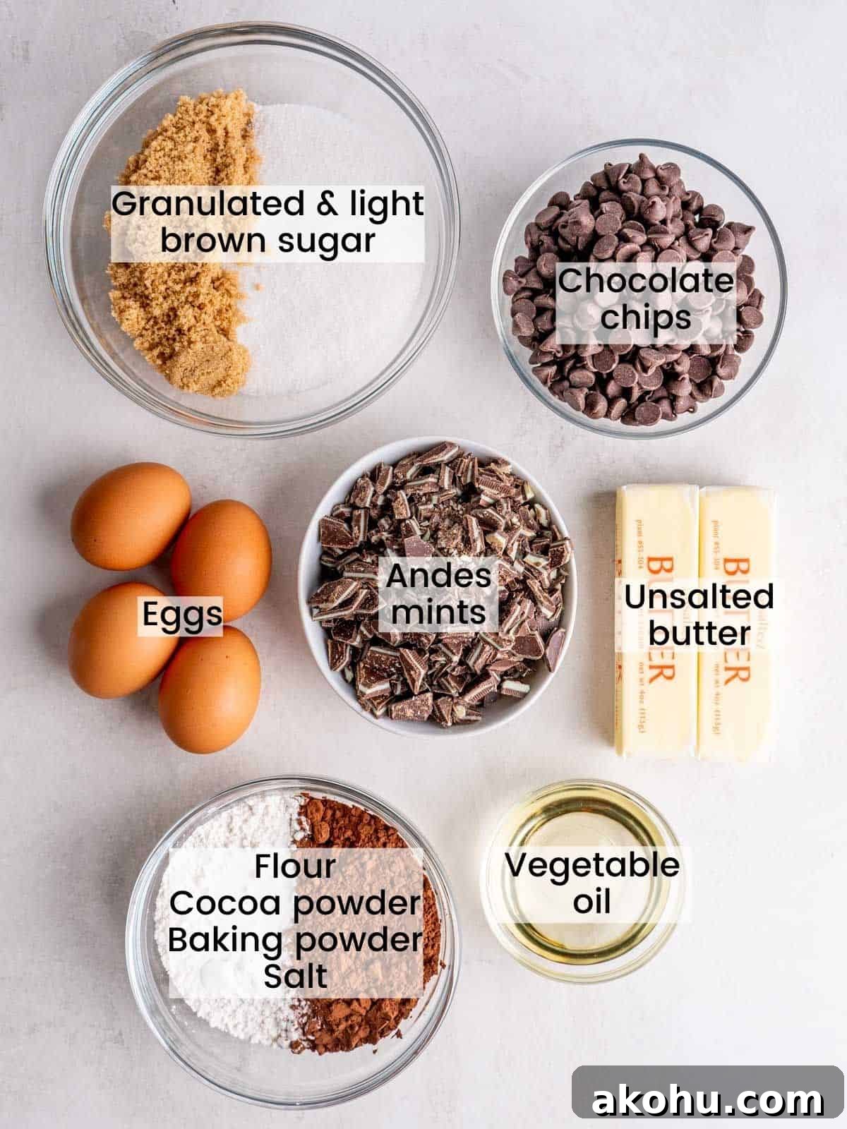 Decadent Andes Mint Brownies Recipe for Mint-Chocolate Lovers 3 Ingredients needed to make fudgy brownies with Andes mints.