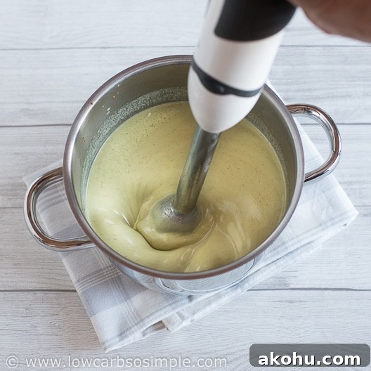 Using Immersion Blender to Make it Really Velvety | Low-Carb, So Simple