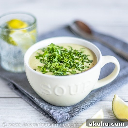 4-Ingredient Avocado Chipotle Soup aka Fat Bomb Soup | Low-Carb, So Simple