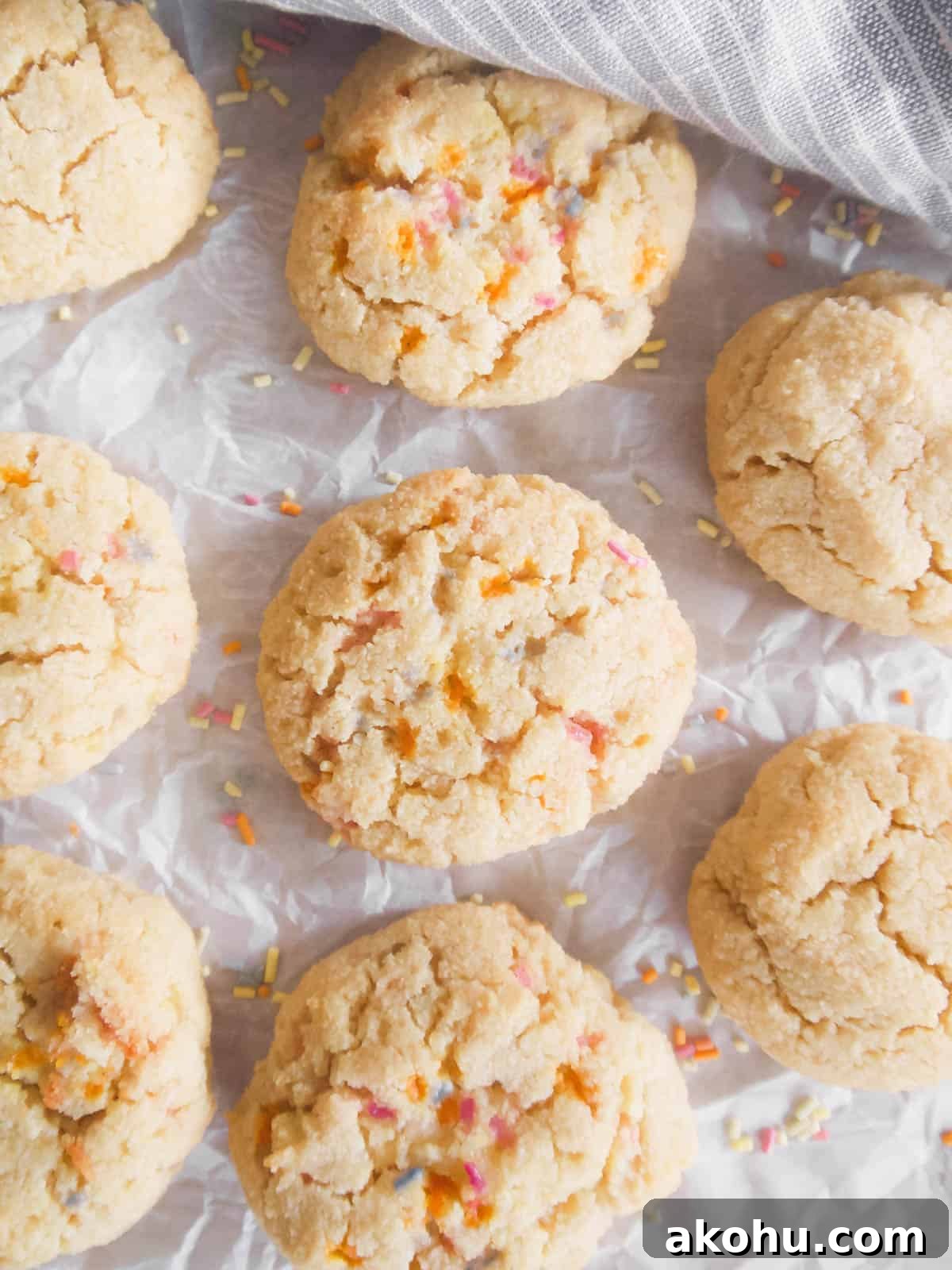 Paleo sugar cookies freshly baked.