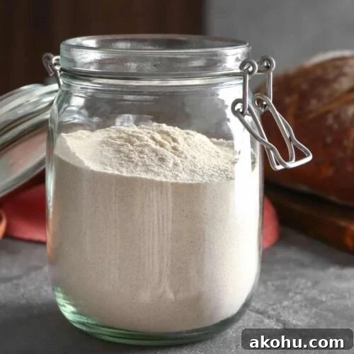 An open jar with dough enhancer in it for the featured image.
