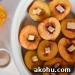 roasted plums and peaches