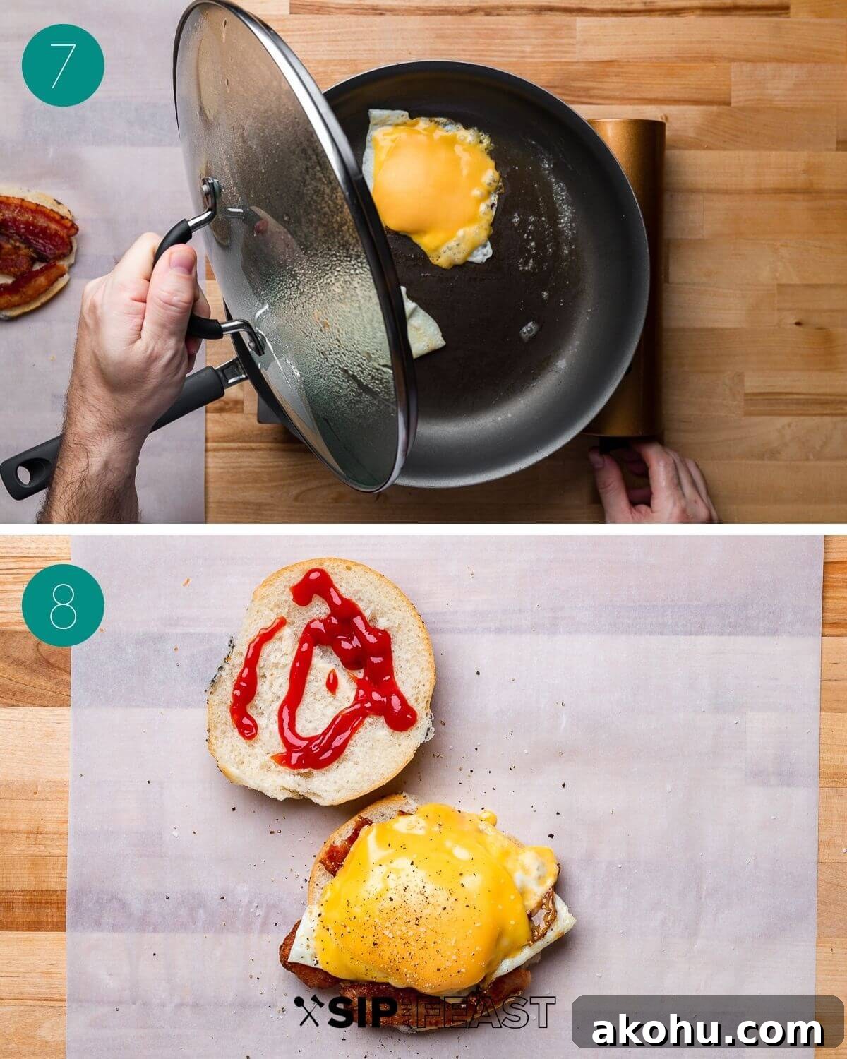Recipe process shot collage group number four.