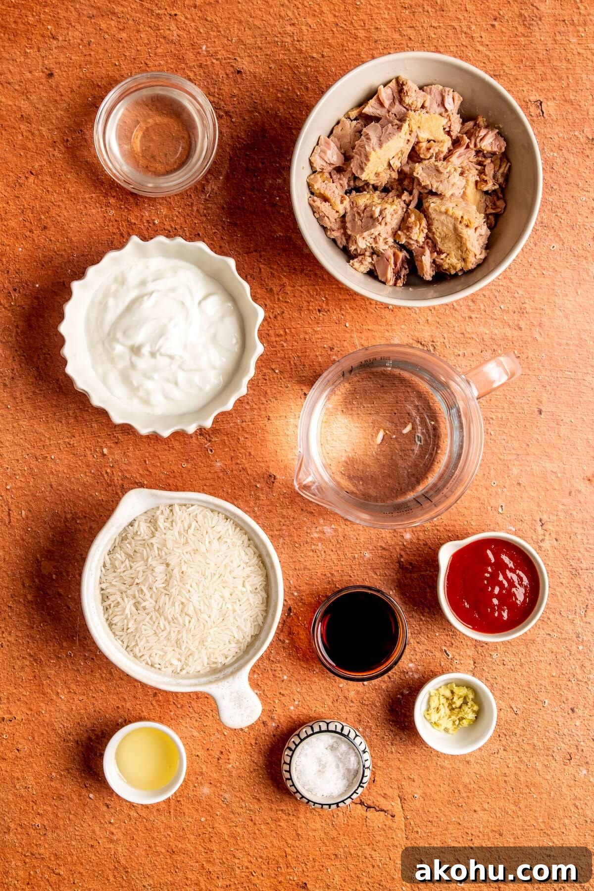 Ingredients for Spicy Tuna Bowls - Olivia Adriance