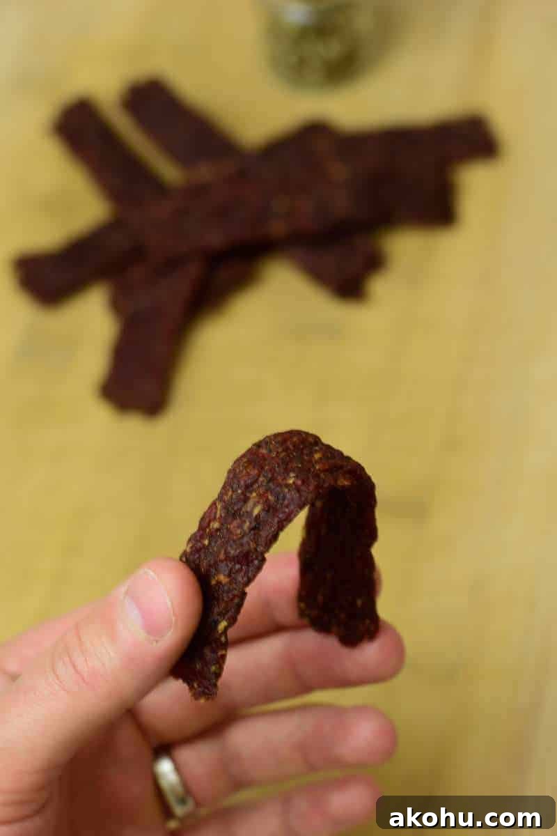Ground Beef Jerky Finished Bending