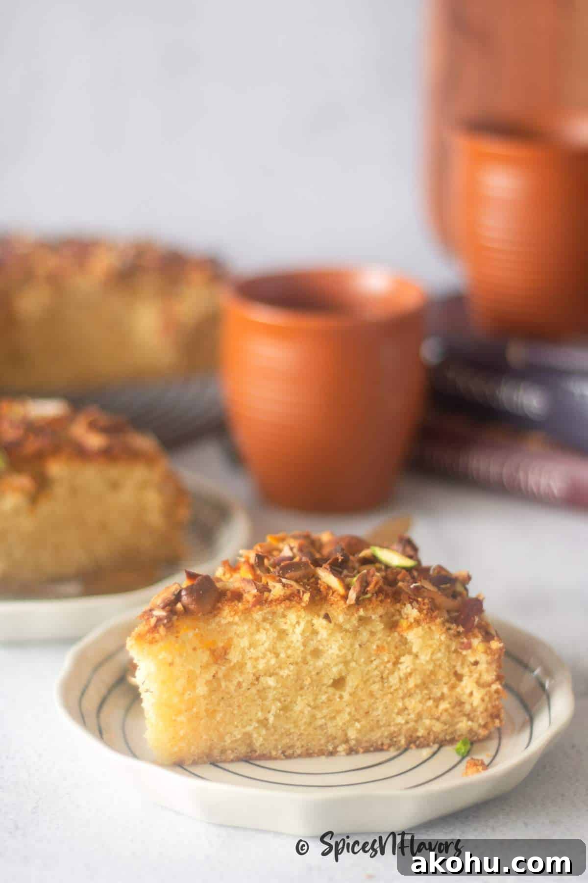 Mawa Cake Recipe: Step-by-Step Guide for Soft, Rich Cake 5 slice of mawa cake placed on a quarter size plate