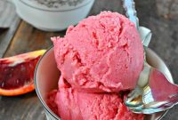 Creamy Vegan Blood Orange Frozen Yogurt Recipe