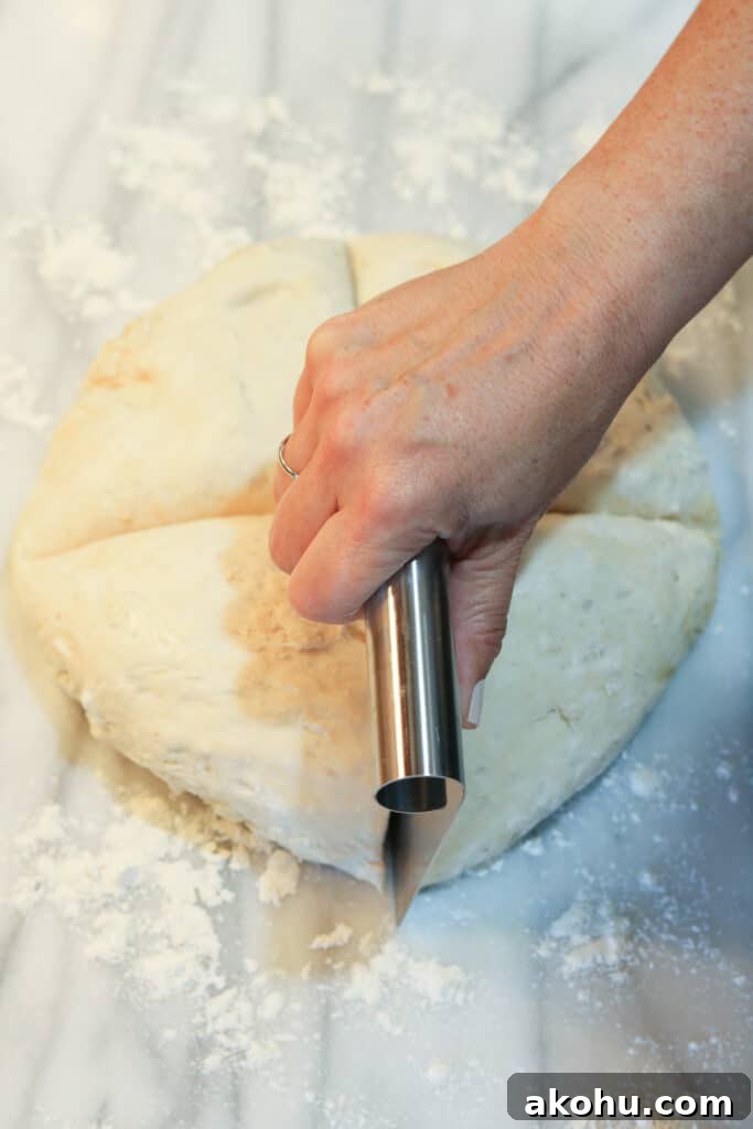 dough divided 