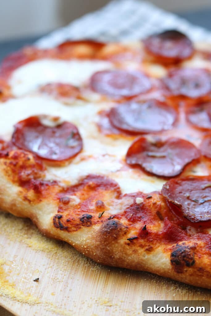 homemade pepperoni pizza using perfect all purpose pizza dough recipe 