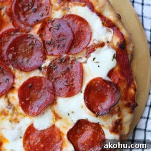 square image of perfect all purpose pizza dough recipe